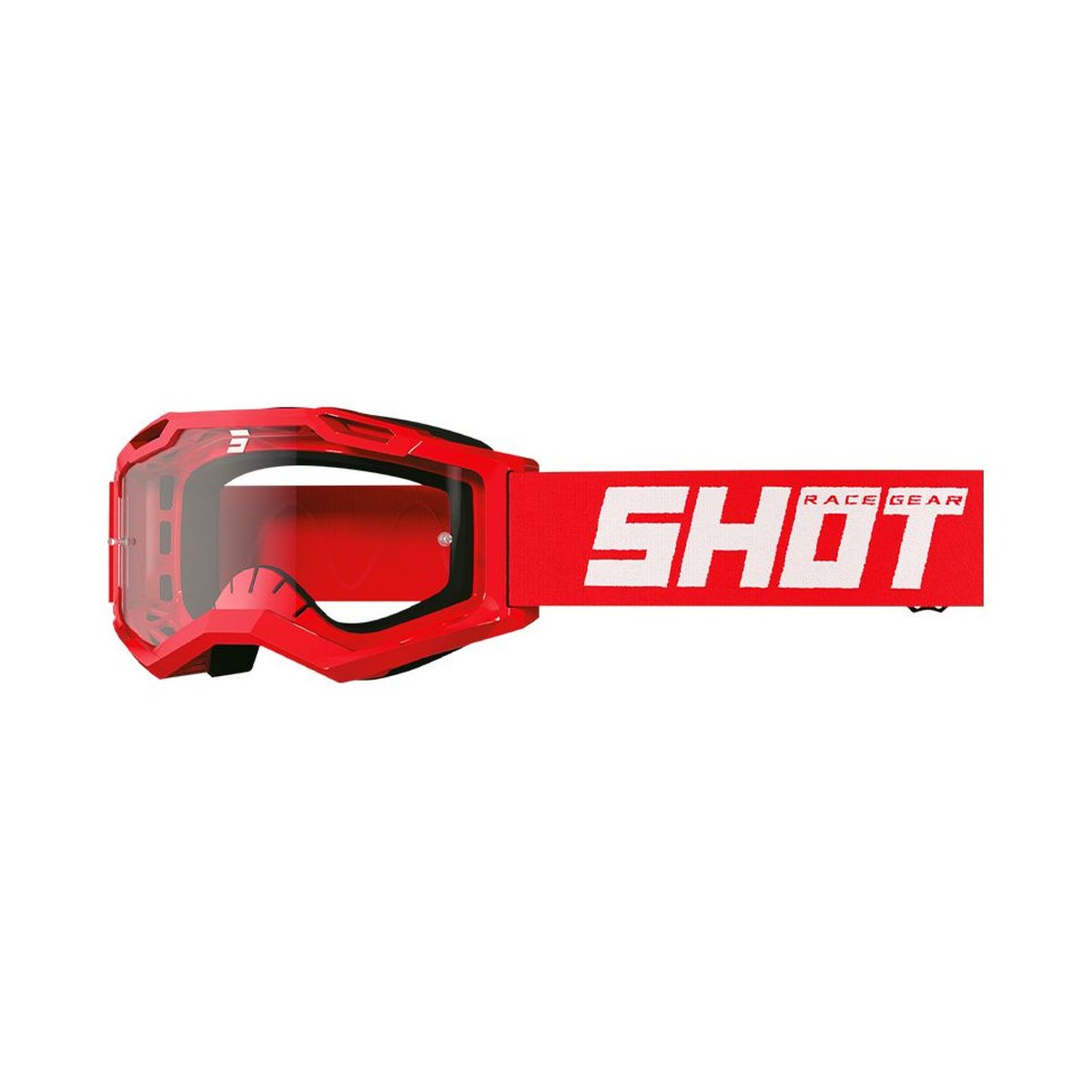 Máscara Shot Rocket Kid 2.0 Solid Red brillante