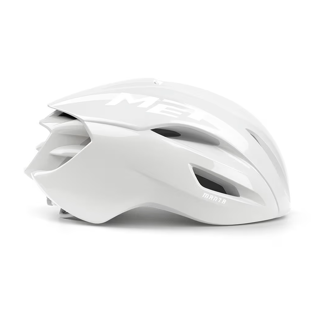 Casco de carretera MET MANTA MIPS Absolute White Edición Limitada