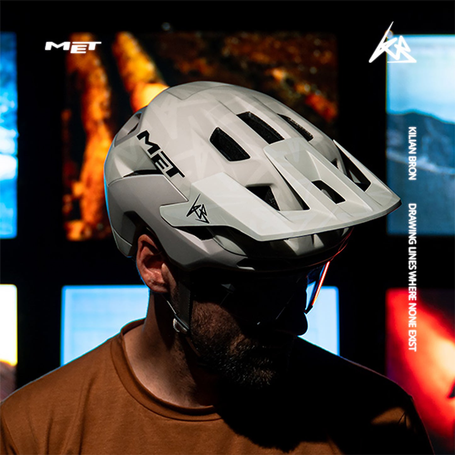 Casco MTB MET REVO MIPS KILIAN BRON LIMITED EDITION Crudo/Gris