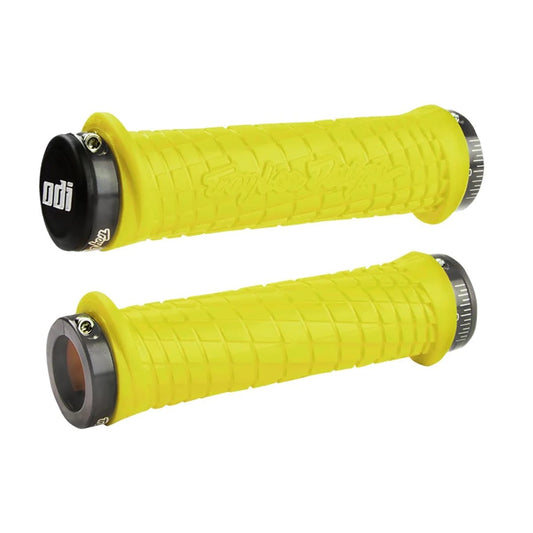Puños ODI TROY LEE DESIGNS Lock-On 130 mm Amarillo