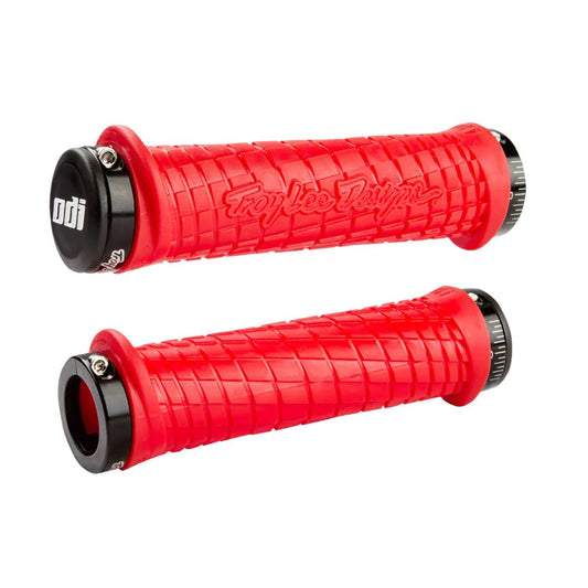 Puños ODI TROY LEE DESIGNS Lock-On 130 mm Rojo