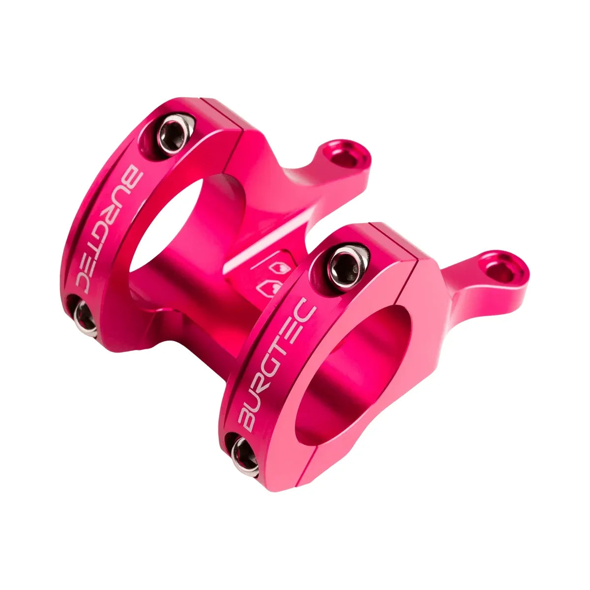 Potencia BURGTEC Direct Mount MK3 rosa — vista principal sobre fondo blanco