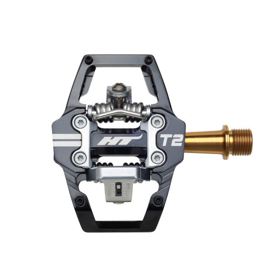 HT COMPONENTS ENDURO T2T Pedales de titanio Negro