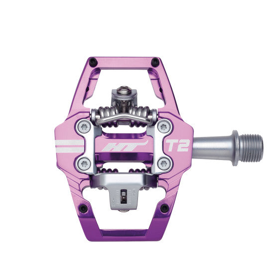 HT COMPONENTS Pedales ENDURO T2 Morado