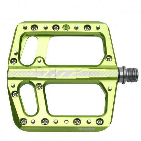 HT COMPONENTS RAVEN 12 Pedales Planos Verdes