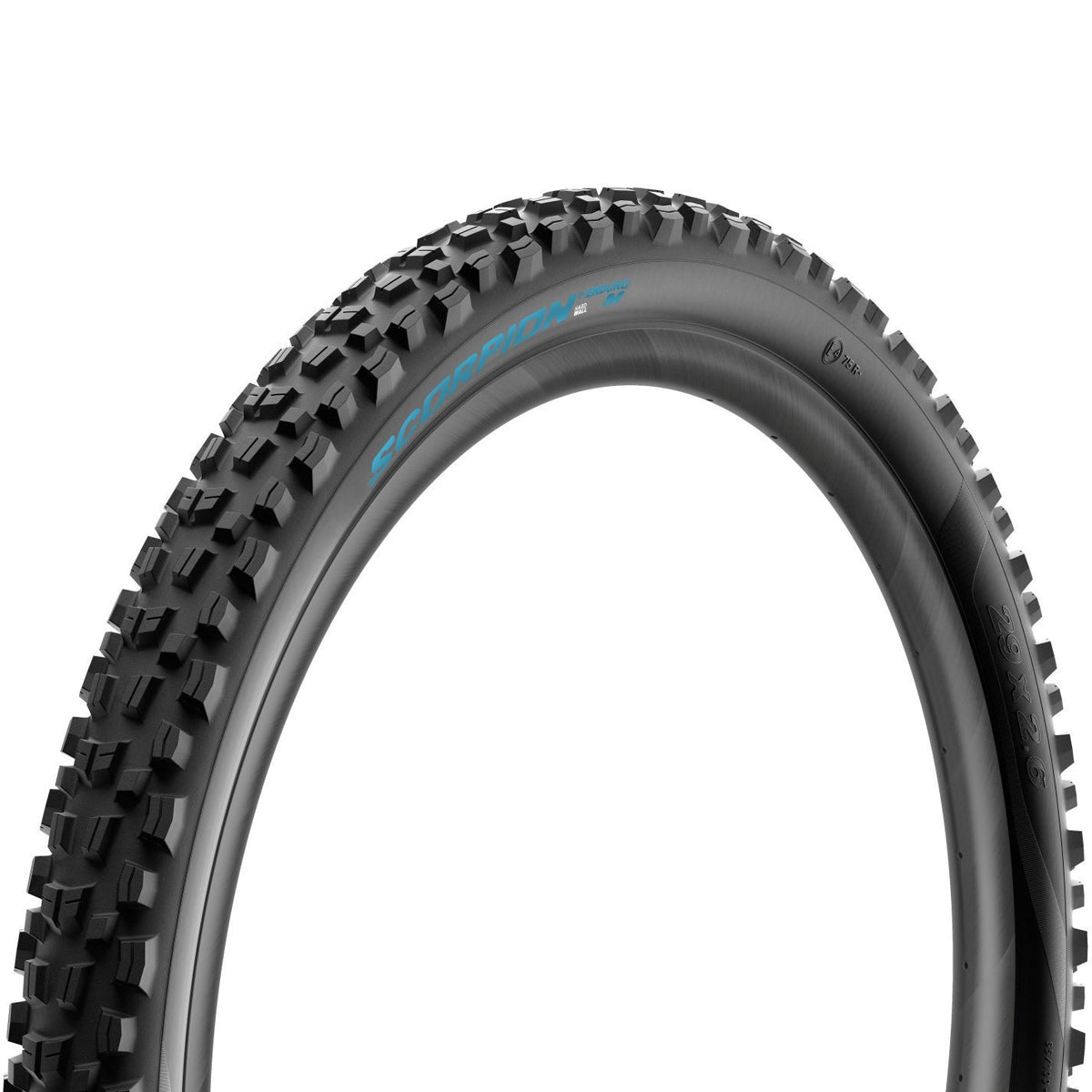 Neumático PIRELLI SCORPION ENDURO M Edición Color 29x2.60 HardWall Tubeless Ready de aro flexible negro/turquesa Petronas