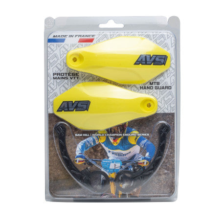 Guardamanos AVS BASIC (lengüeta de plástico) Amarillo fluorescente