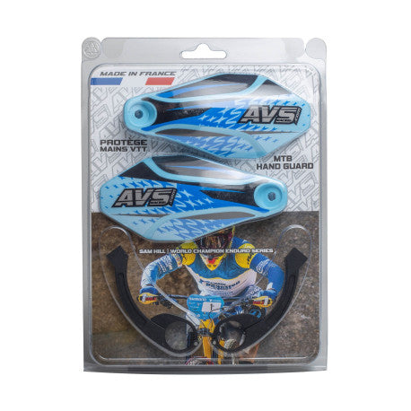 Guardamanos AVS KIT DECO Alu Leg Azul claro/Negro