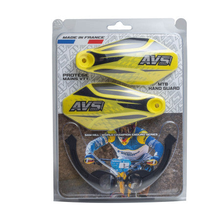 AVS KIT DECO Guardamanos Alu Leg Amarillo/Negro