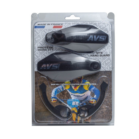 AVS KIT DECO Guardamanos Alu Leg Negro