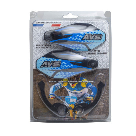 AVS KIT DECO Guardamanos Alu Tab Negro/Azul