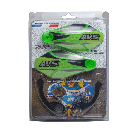 AVS KIT DECO Guardamanos Alu Leg Verde/Negro