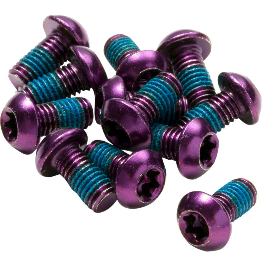 Kit de 12 tornillos para disco REVERSE COMPONENTS anodizados en color violeta