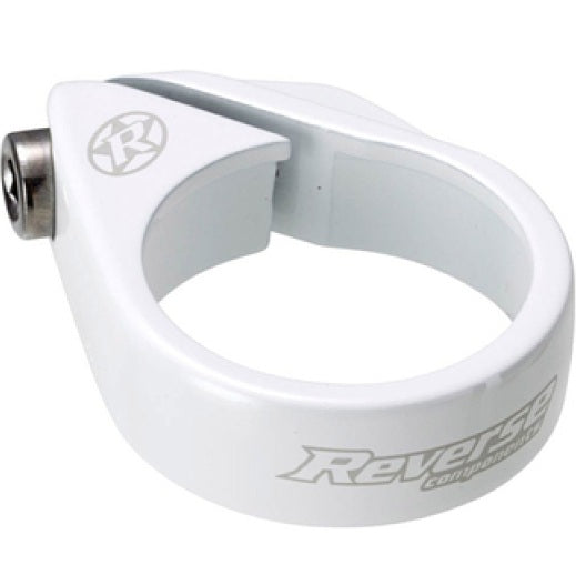 Abrazadera de sillín REVERSE COMPONENTS BOLT Blanca
