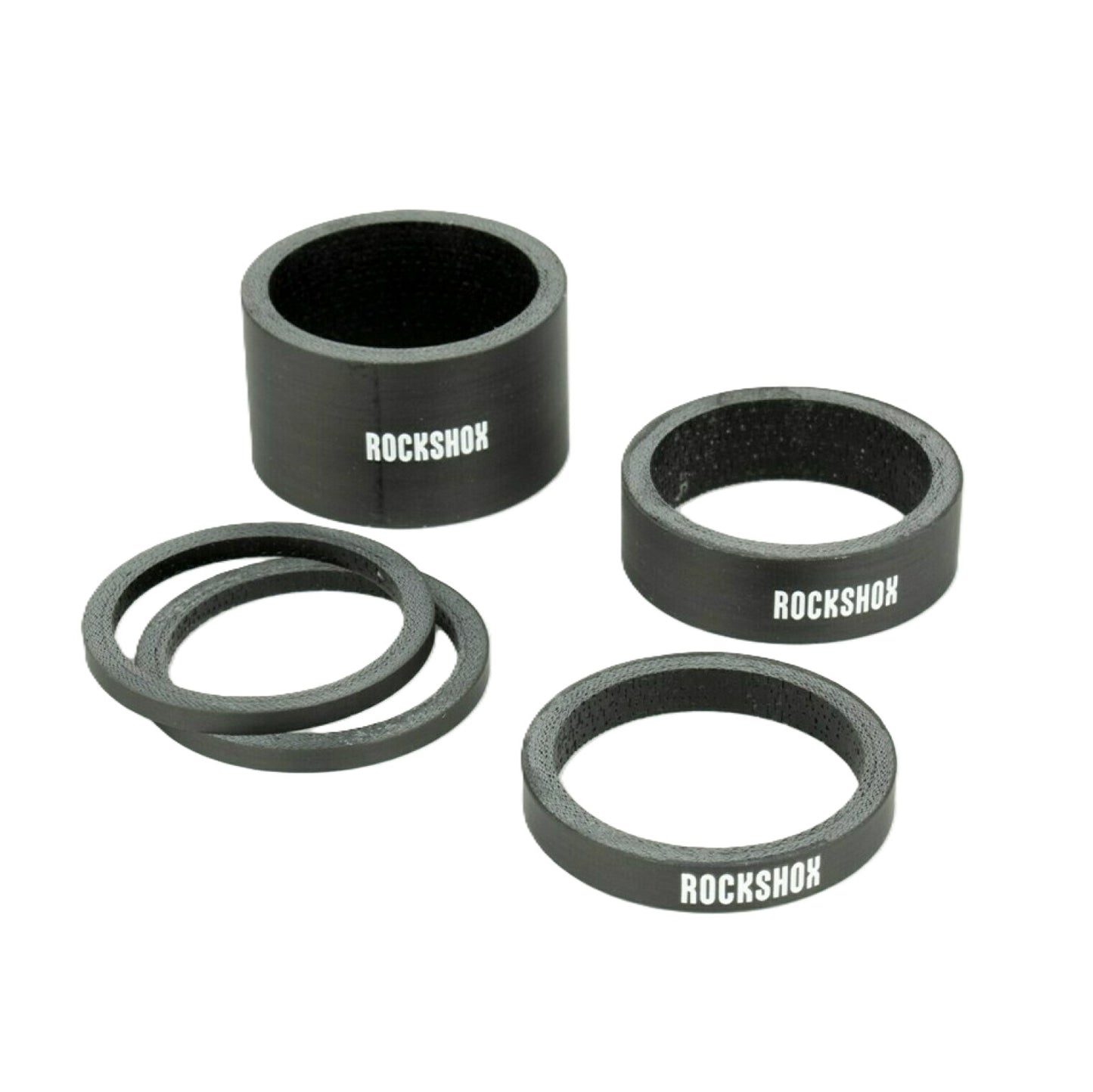 Juego de espaciadores ROCKSHOX UD de carbono de 1"1/8, negro