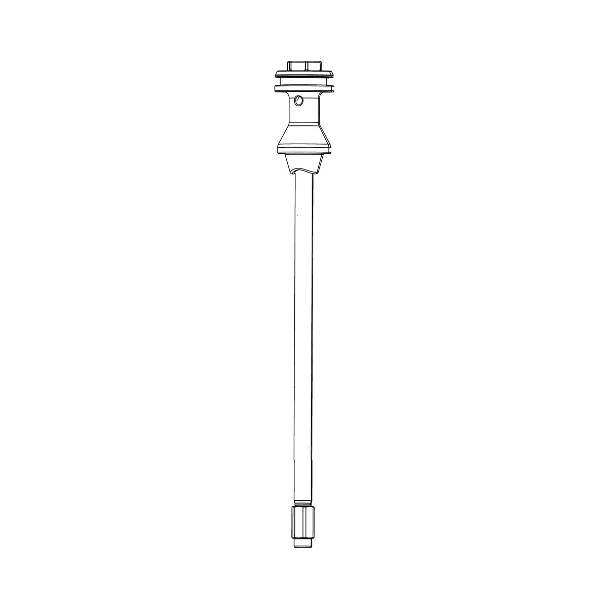 Kit de eje neumático DEBONAIR ROCKSHOX 160 mm-27,5"/29" (38 mm) para DOMAIN B1+ (2022+) — ilustración técnica