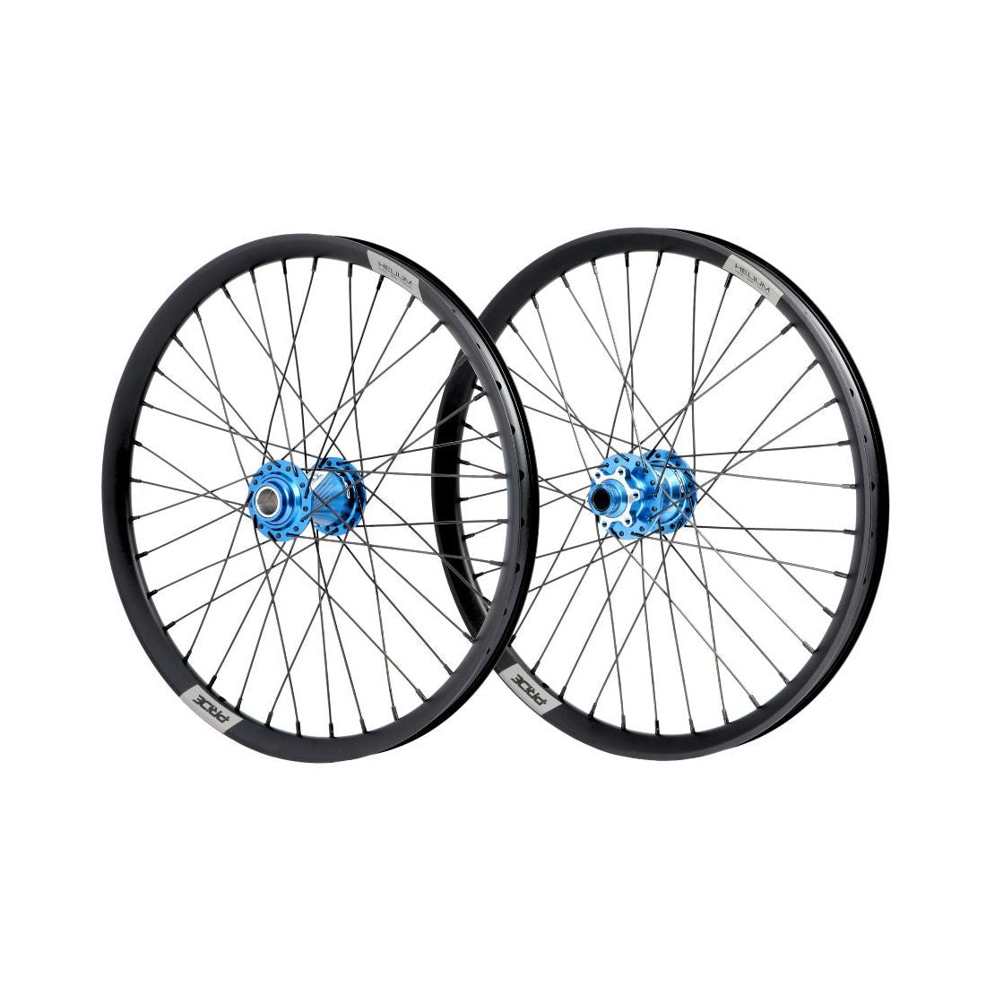 Par de Ruedas PRIDE 20" (406mm) Control V2 Disc Helium M24 Ejes 20/15mm Azul