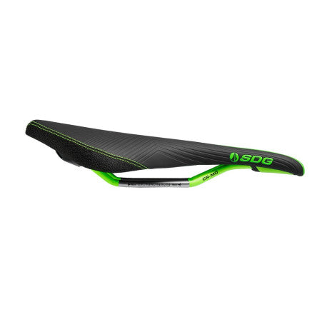 Sillín SDG DUSTER MTN Rails Cro-Mo Negro/Verde