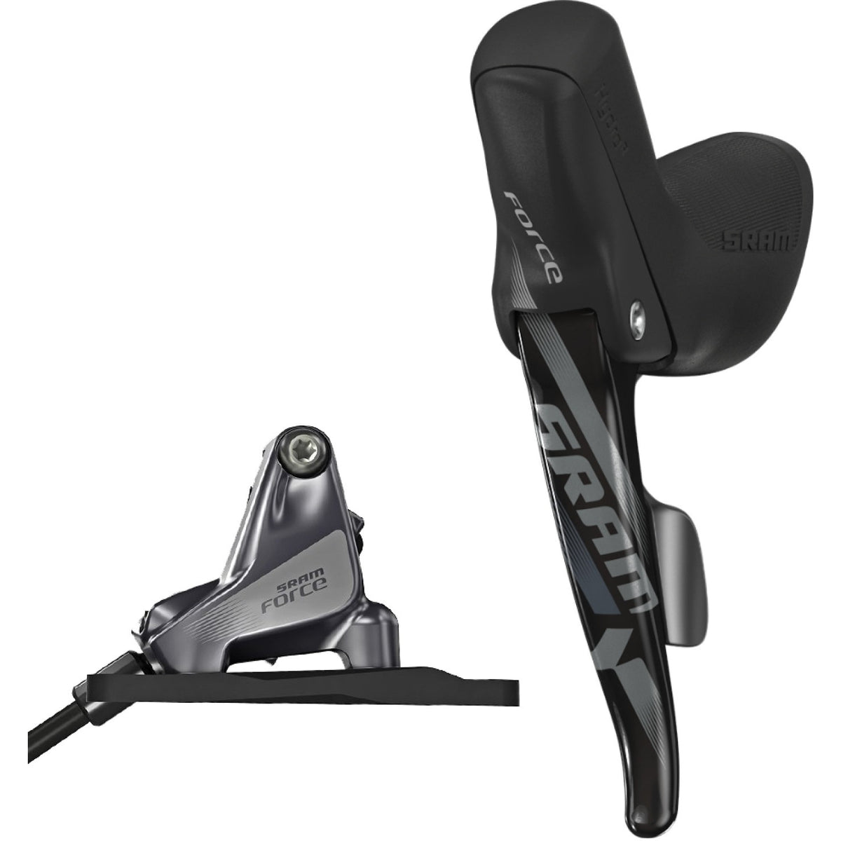 Maneta izquierda monoplato y pinza trasera SRAM FORCE Dropper Actuator Flat Mount