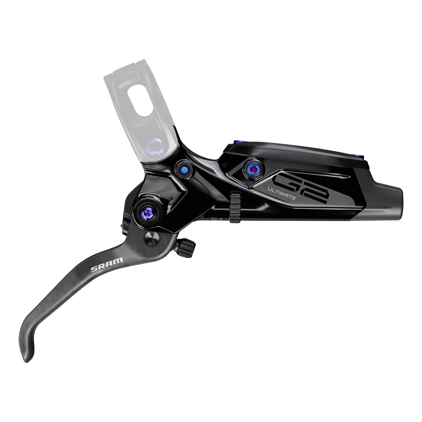 SRAM G2 Ultimate Complete Lever (A2) Negro Brillante Rainbow Hardware #11.5018.052.011