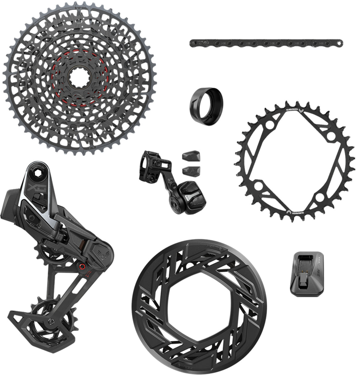 Grupo SRAM X0 EAGLE E-MTB 104BCD AXS T-TYPE 36 dientes 10/52 USB-C