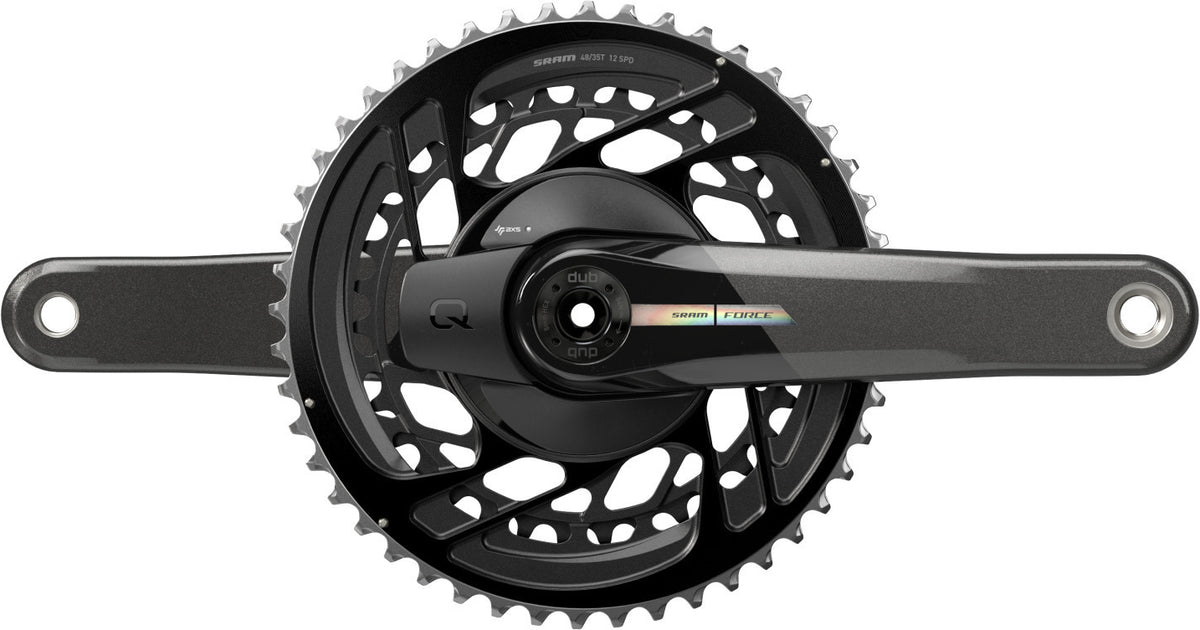 Juego de bielas de doble plato de 12 velocidades con potenciómetro SRAM QUARQ FORCE AXS MY24