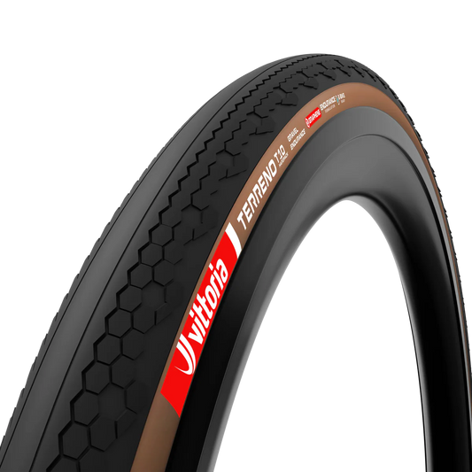 Neumático VITTORIA TERRENO T10 HARDPACK 700x40c Gravel Endurance Tubeless Ready Blando Marrón