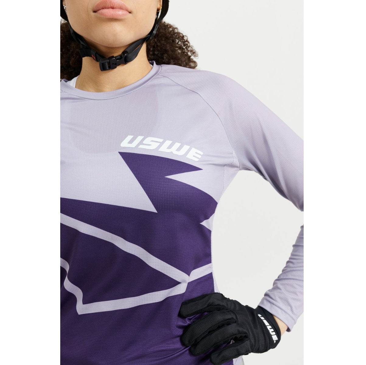 Maillot MTB USWE BERG Mujer Manga Larga Lavanda
