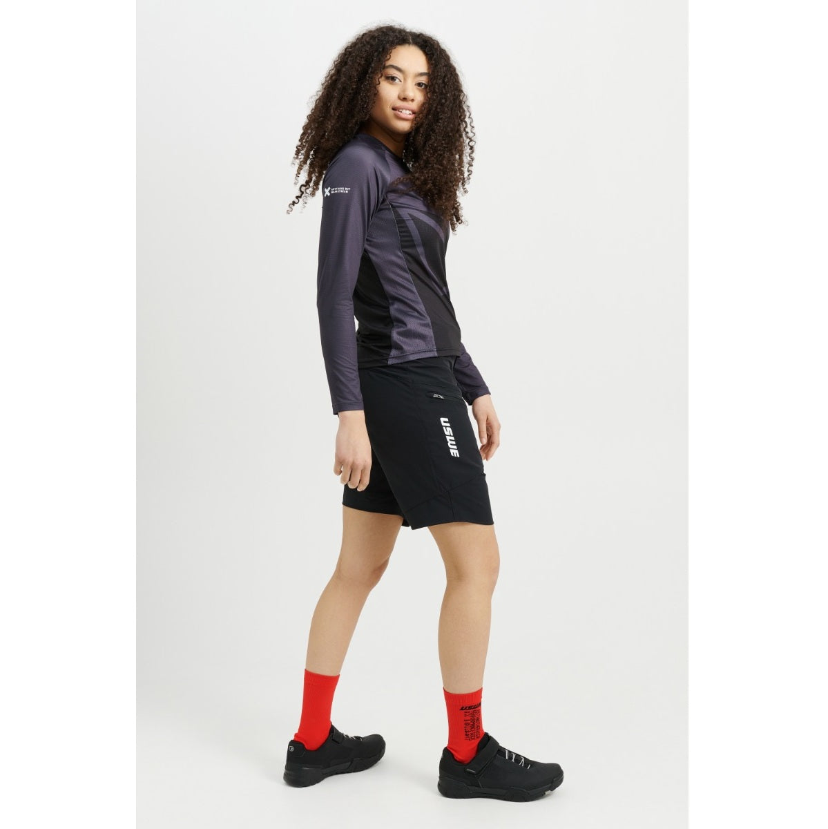 Pantalones Cortos USWE SKRUBB Mujer Negro