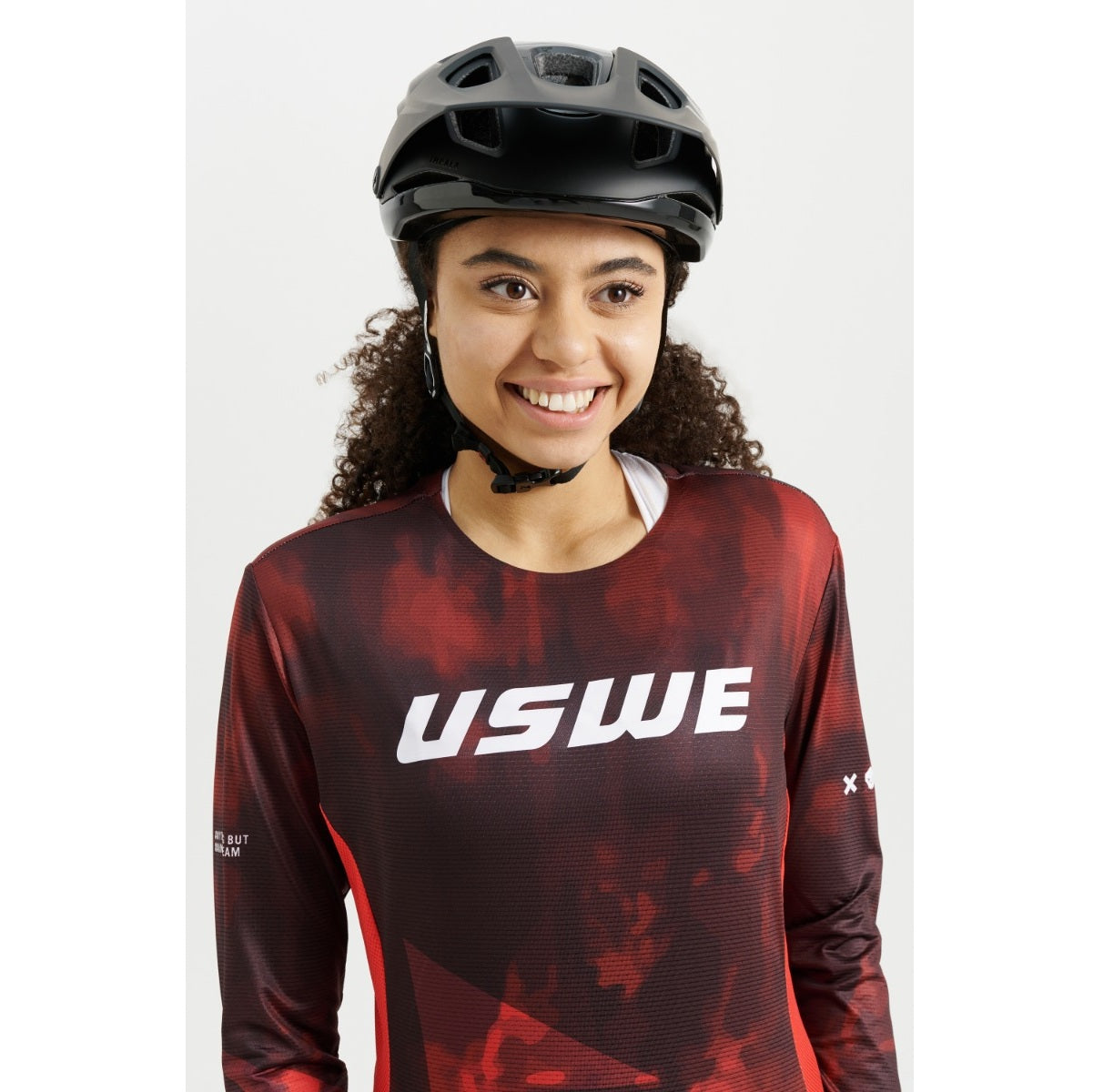 Maillot manga larga USWE LUFTIG MTB Mujer Rojo