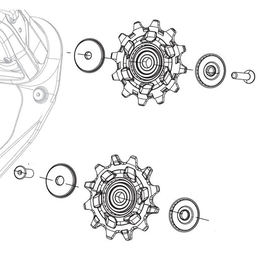 SRAM RED AXS X-Sync 12V Piñones Cerámicos