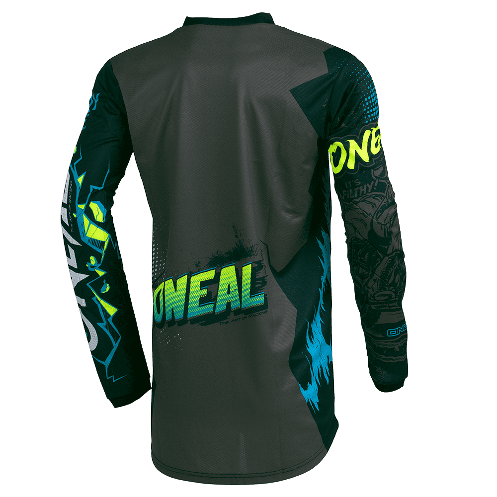 Maillot manga larga O'NEAL ELEMENT VILLAIN Junior Gris