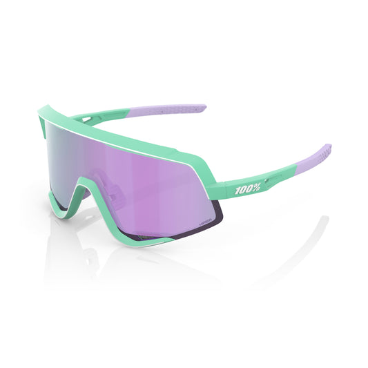 Gafas 100% GLENDALE Soft Tact Verde Menta Hiper Espejo Lavanda