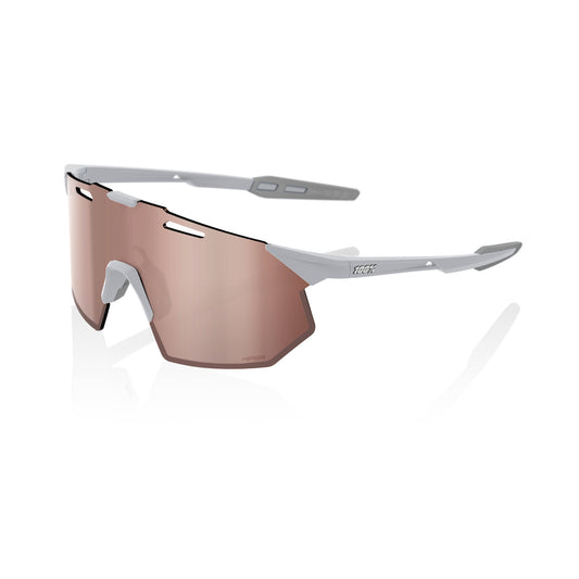 Gafas 100% HYPERCRAFT SQ Gris Mate Hiper Carmesí Espejo Plata