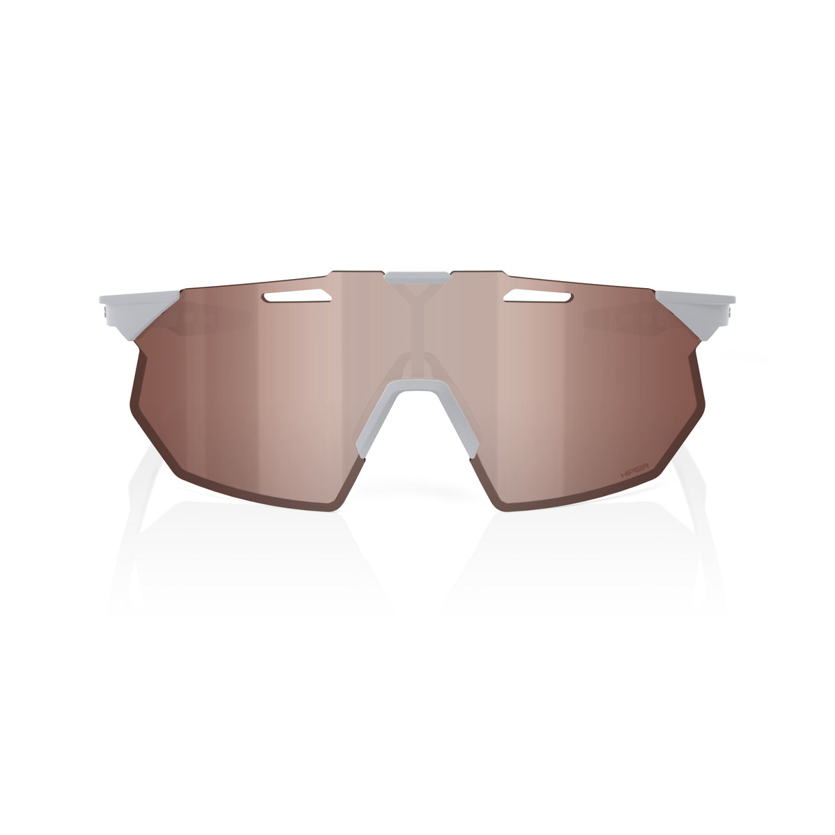 Gafas 100% HYPERCRAFT SQ Gris Mate Hiper Carmesí Espejo Plata