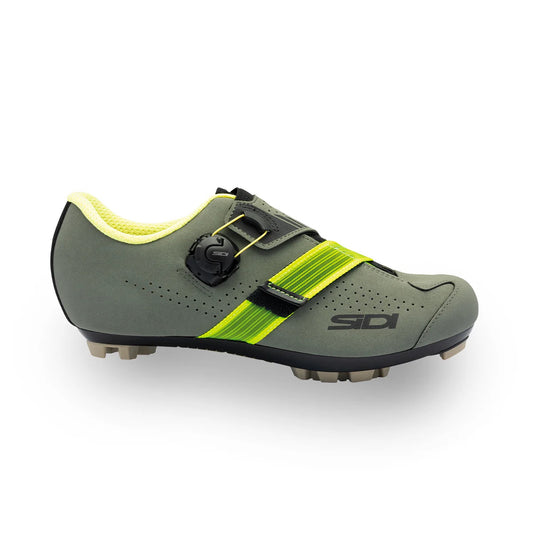 Zapatillas MTB SIDI AERTIS Verde militar/Amarillo