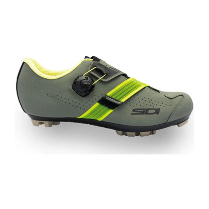 Zapatillas de MTB SIDI AERTIS verde militar/amarillas