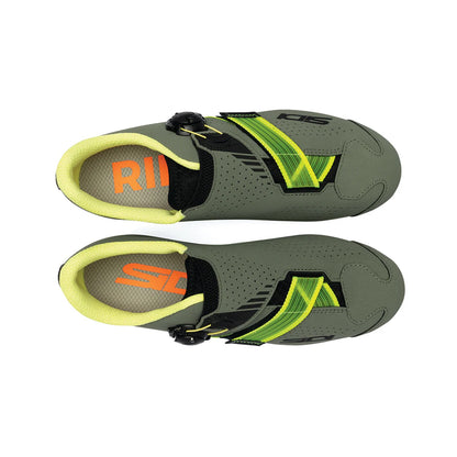 Zapatillas MTB SIDI AERTIS Verde Militar/Amarillo