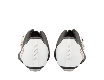 Zapatillas de carretera Sidi Ergo 6S antracita y blanco, vista trasera del contrafuerte