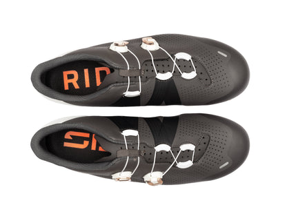 Zapatillas de carretera Sidi Ergo 6S antracita y blanco, vista frontal