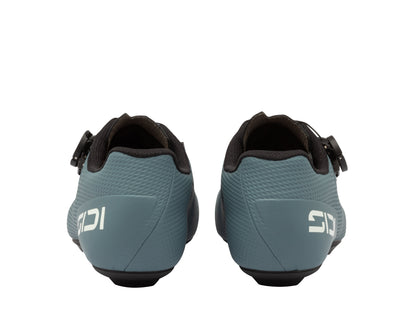 Zapatillas de carretera Sidi Fast 3 storm grey e ice white, vista trasera del contrafuerte
