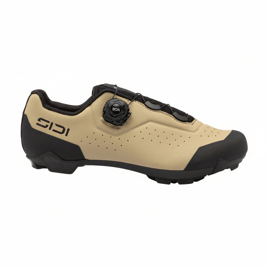 Zapatillas XC gravel Sidi Liinea dark sand, vista de perfil exterior