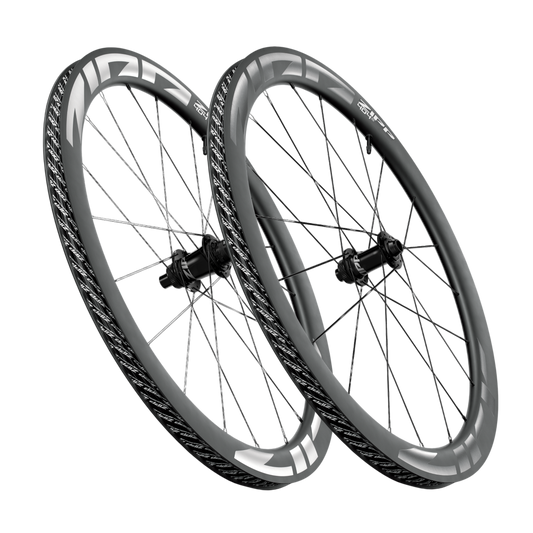 Par de Ruedas ZIPP 404 S A1 Tubeless Ready (Center Lock) Negro/Gris