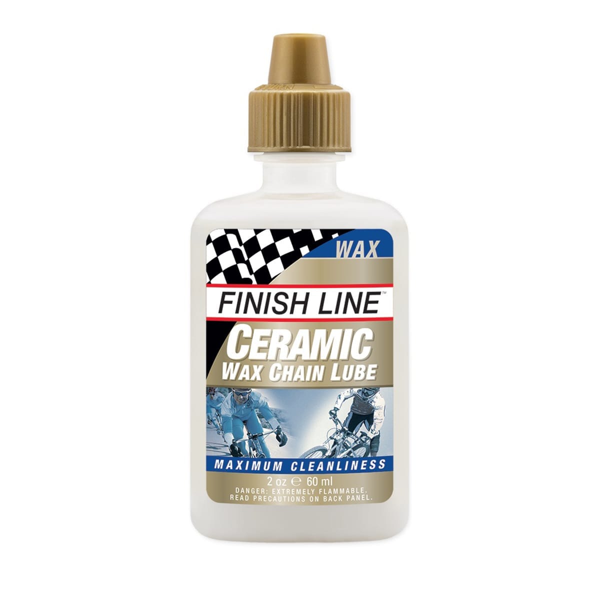 Lubrifiant Céramique pour Chaîne en Burette FINISH LINE CERAMIC WAX LUBE - Toutes Conditions (60 ml)