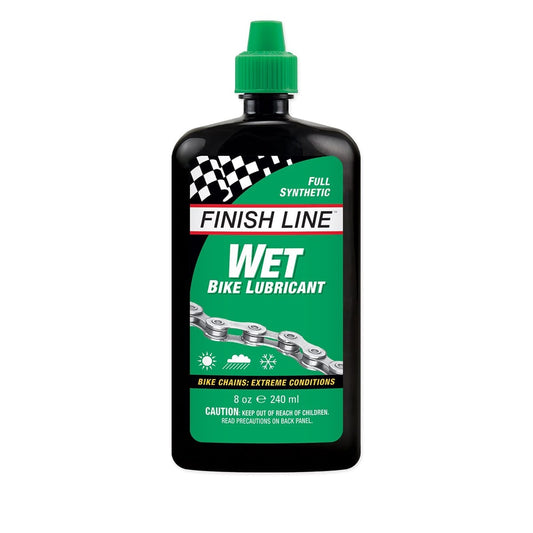 Lubrifiant pour Chaîne en Burette FINISH LINE WET LUBE - Conditions Extrêmes (240ml)