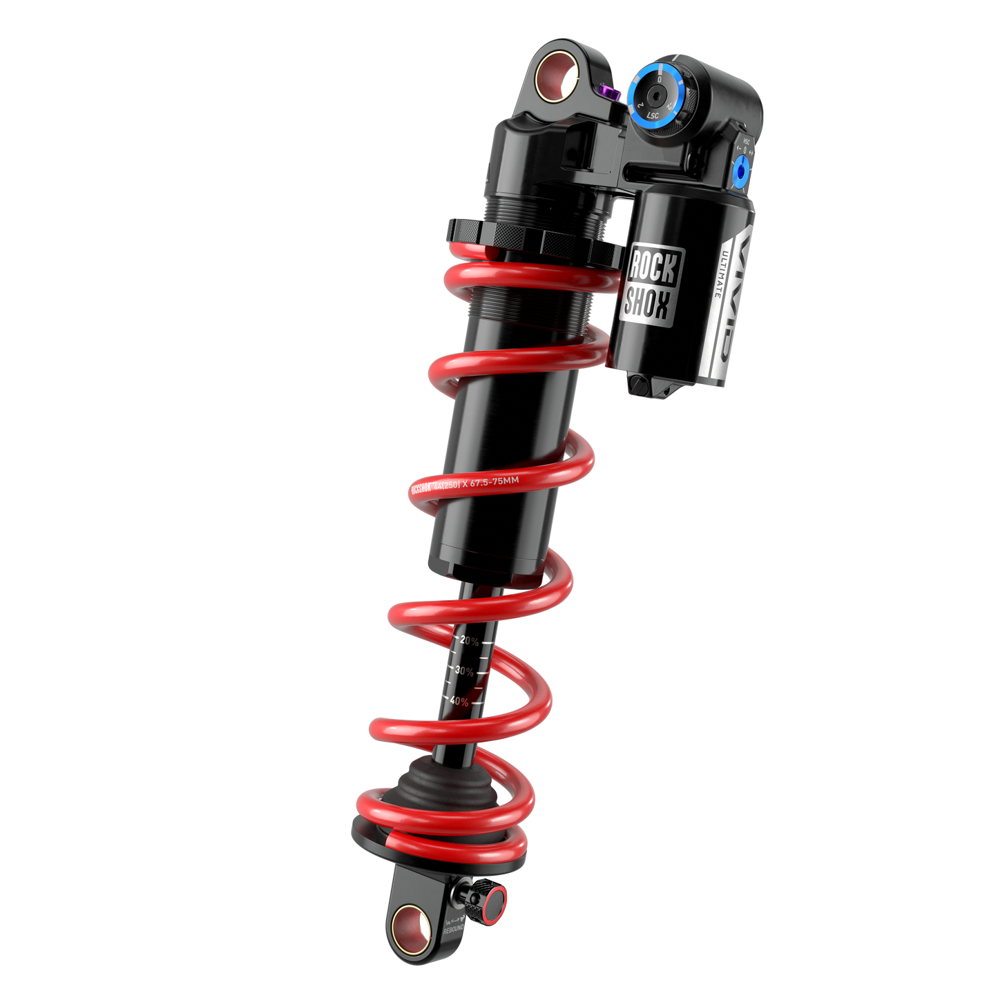 ROCKSHOX VIVID COIL ULTIMATE DH RC2 D1 Amortiguador de muelle estándar para Commencal Supreme