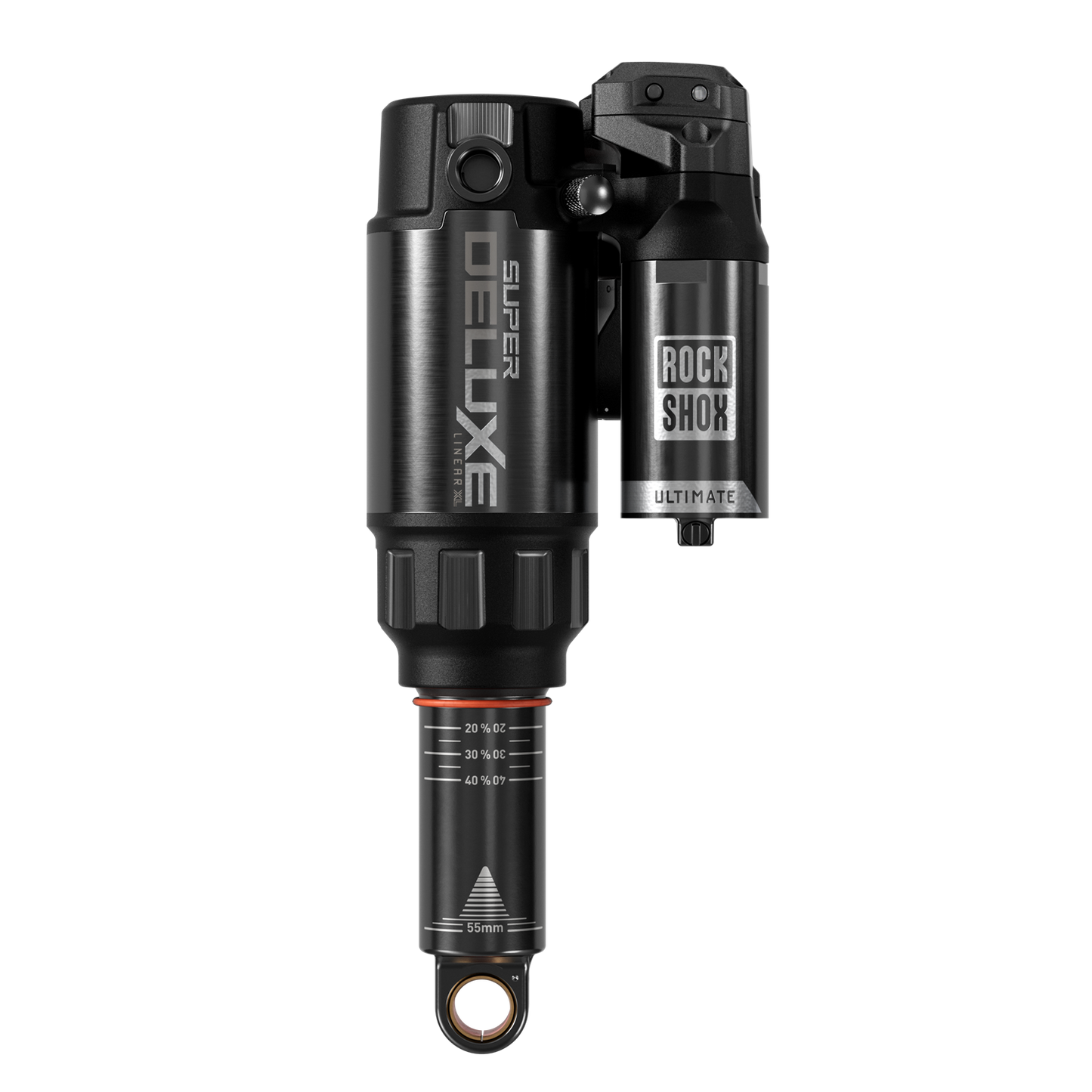 RS Super Deluxe Ultimate Flight Attendant - (185x55) LinearXLAir, TokenLoc3, Reb55/Comp37, Mid4-Lock6, HydrBottom Trunnion Std(8x40Battery,USB-C Charger)- D1 Trek Fuel EX 2023+