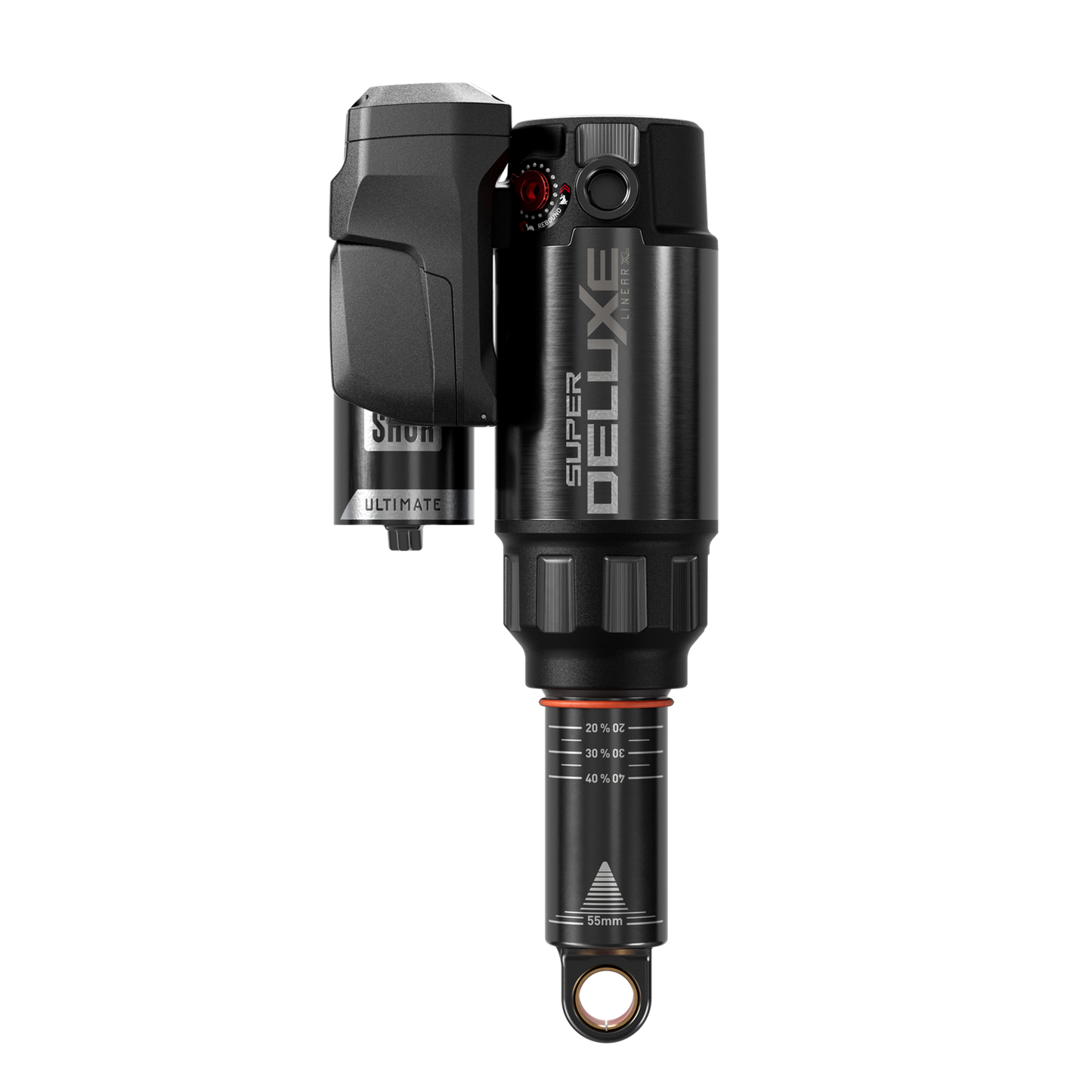 RS Super Deluxe Ultimate Flight Attendant - (185x55) LinearXLAir, TokenLoc3, Reb55/Comp37, Mid4-Lock6, HydrBottom Trunnion Std(8x40Battery,USB-C Charger)- D1 Trek Fuel EX 2023+