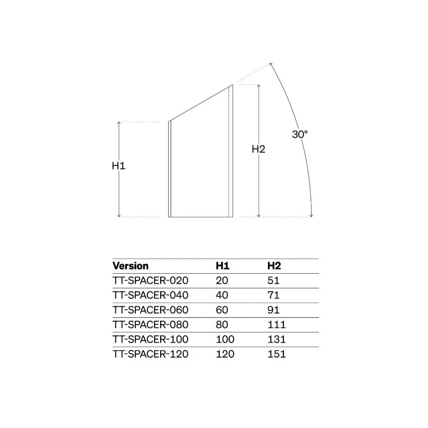 Kit espaciador DEDA para JET2/Fast Pro/TT314/Parabolica Pro