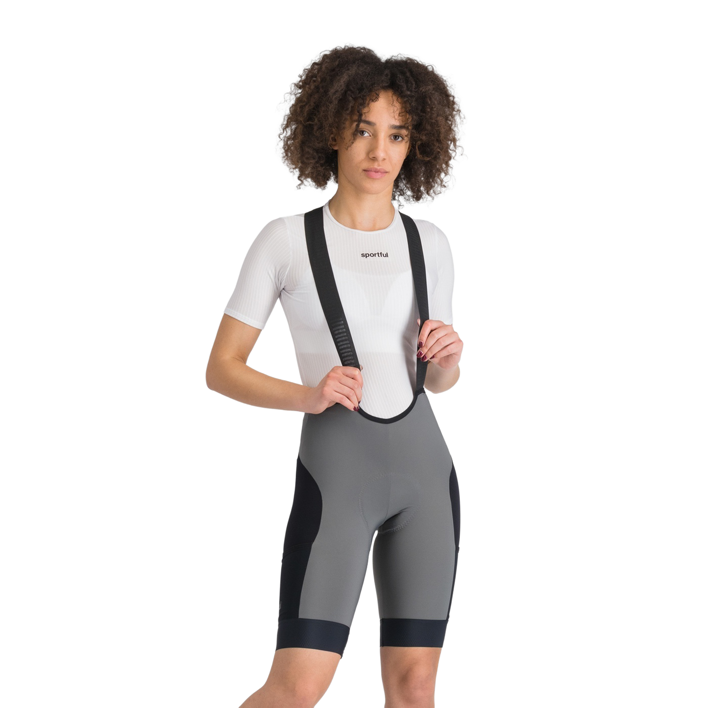 Culotte corto con tirantes SPORTFUL SUPERGIARA 2 Gris/Negro, Mujer
